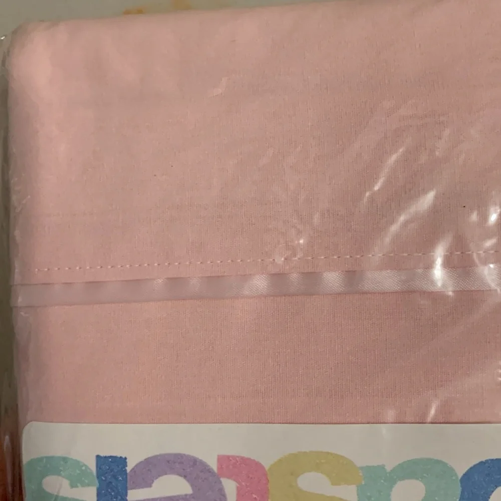Vintage 1997 Passion Pastels Pink Twin Sheet Set New Sherbert Dayton Hudson Co.